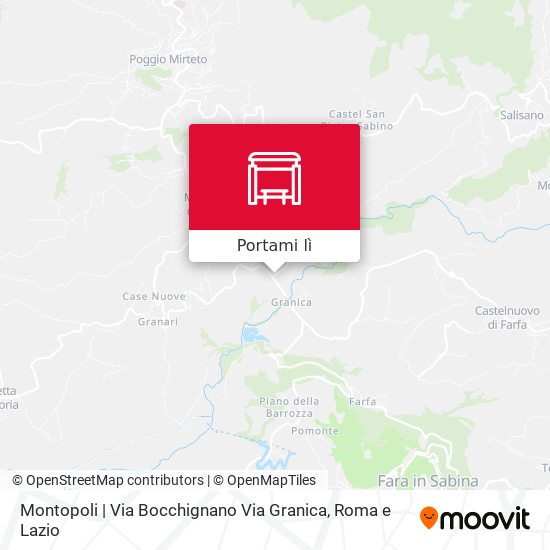Mappa Montopoli | Via Bocchignano Via Granica