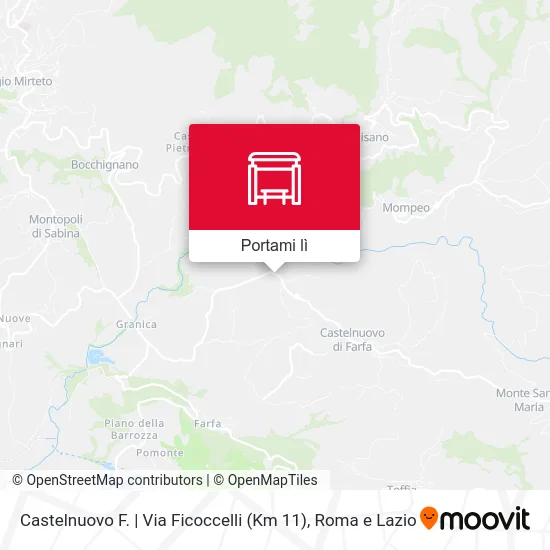 Mappa Castelnuovo F. | Via Ficoccelli (Km 11)