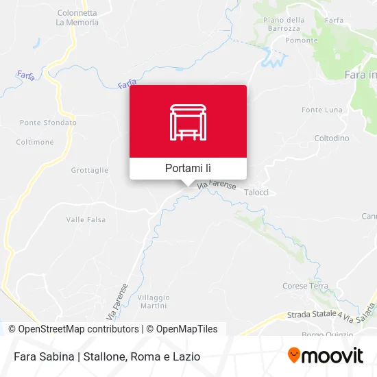 Mappa Fara Sabina | Stallone