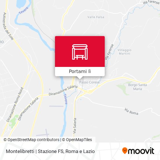 Mappa Montelibretti | Stazione FS