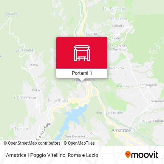 Mappa Amatrice | Poggio Vitellino