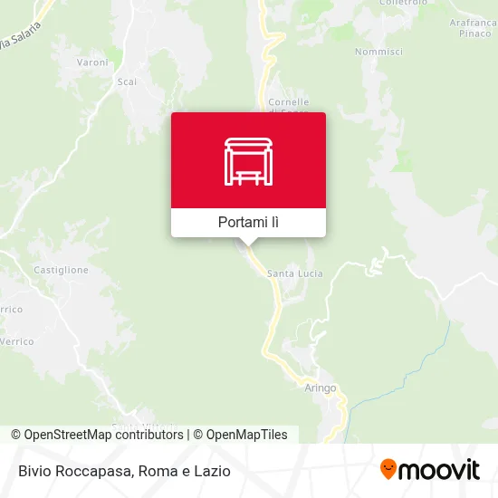 Mappa Bivio Roccapasa