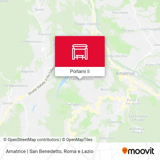 Mappa Amatrice | San Benedetto
