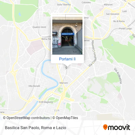 Mappa Basilica San Paolo