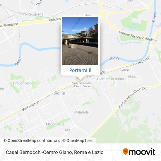 Mappa Casal Bernocchi-Centro Giano
