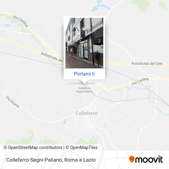 Mappa Colleferro-Segni-Paliano