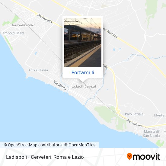 Mappa Ladispoli - Cerveteri