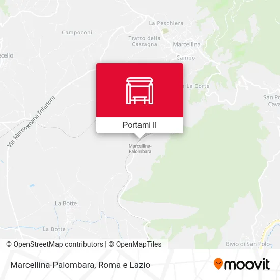 Mappa Marcellina-Palombara