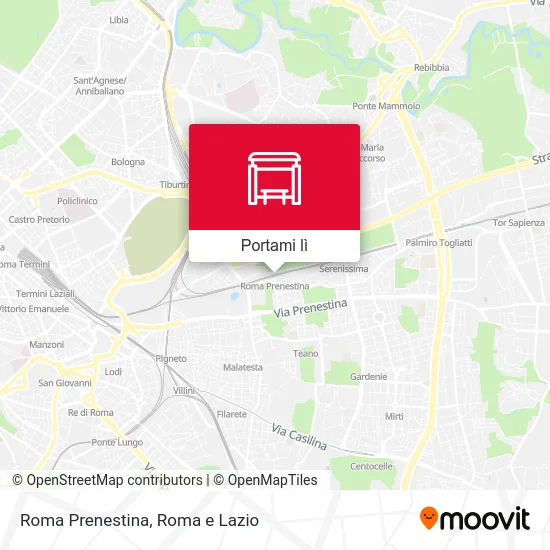 Mappa Roma Prenestina