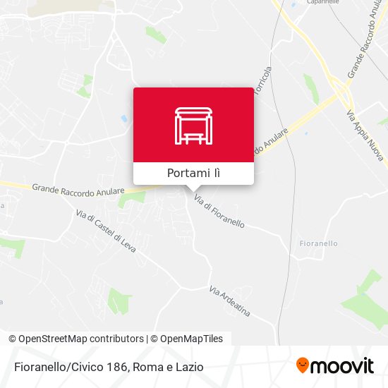 Mappa Fioranello/Civico 186
