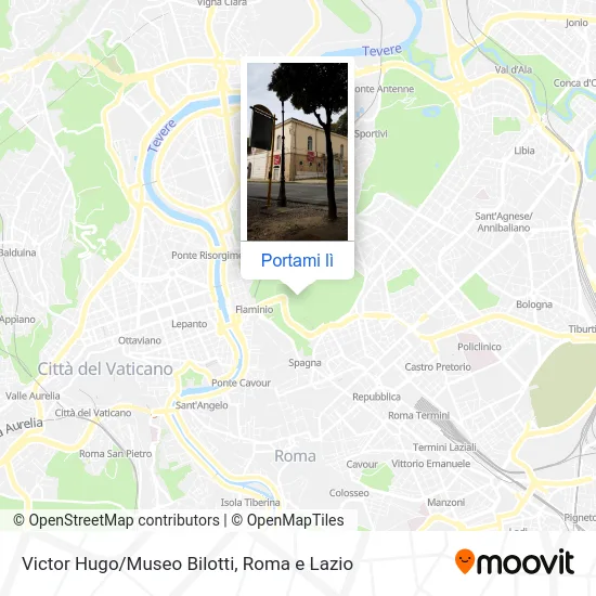 Mappa Victor Hugo/Museo Bilotti