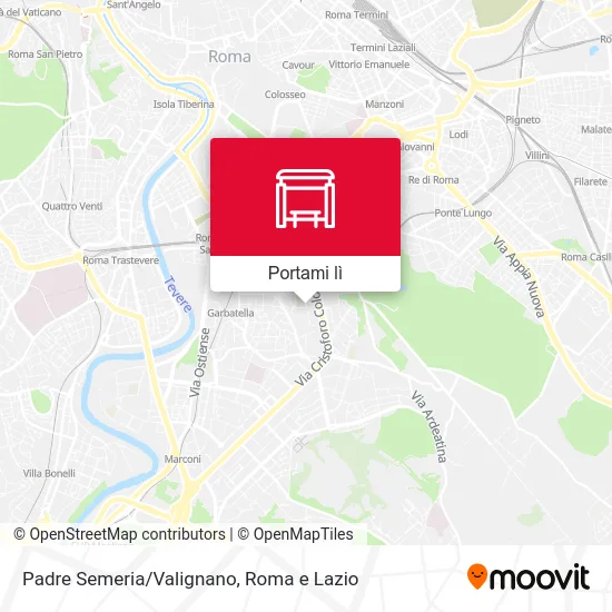 Mappa Padre Semeria/Valignano