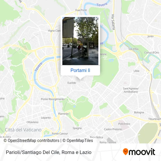 Mappa Parioli/Santiago Del Cile