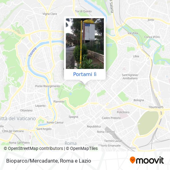 Mappa Bioparco/Mercadante