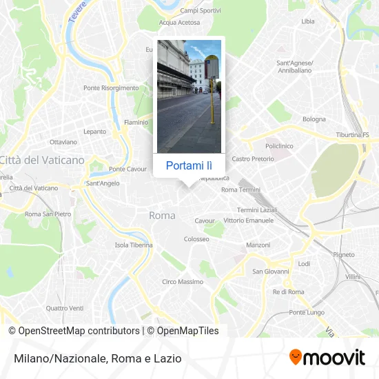 Mappa Milano/Nazionale