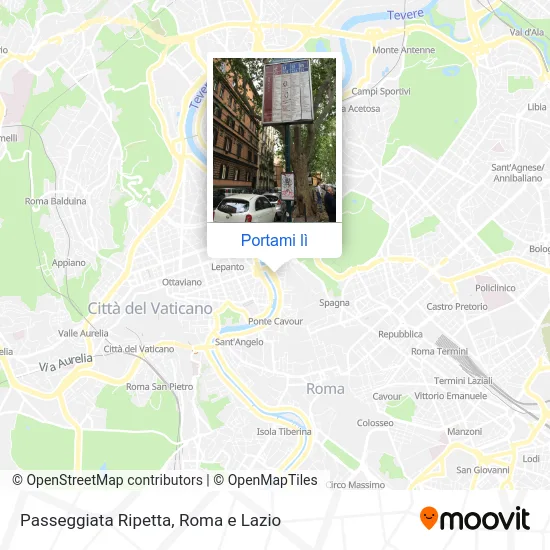 Mappa Passeggiata Ripetta