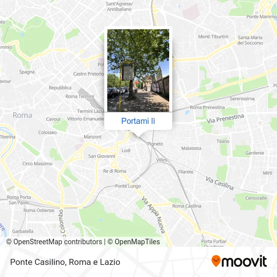 Mappa Ponte Casilino