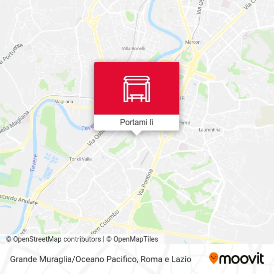 Mappa Grande Muraglia / Oceano Pacifico