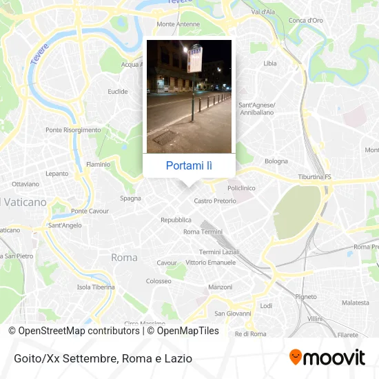 Mappa Goito/Xx Settembre