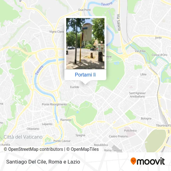 Mappa Santiago Del Cile