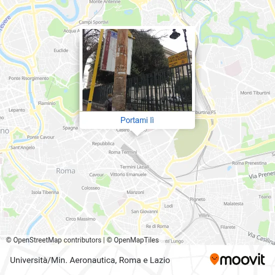 Mappa Università/Min. Aeronautica