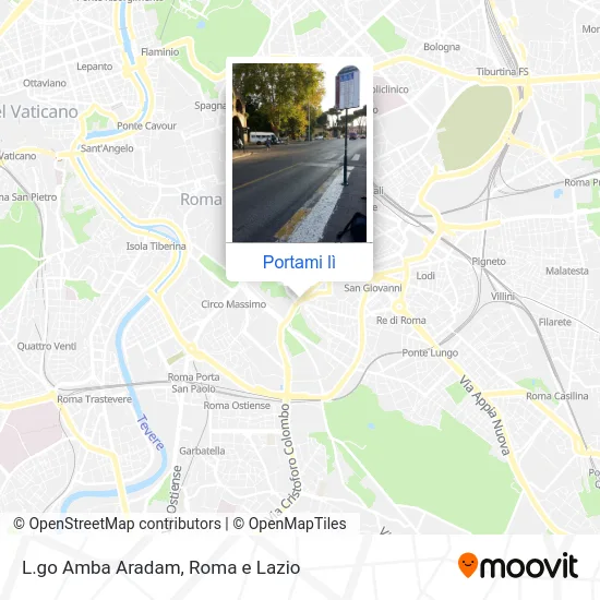 Mappa L.go Amba Aradam