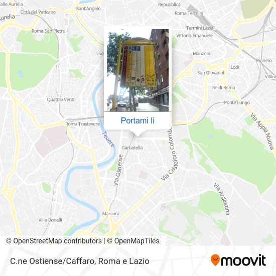 Mappa C.ne Ostiense/Caffaro