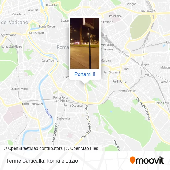 Mappa Terme Caracalla