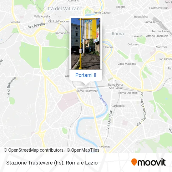 Mappa Stazione Trastevere (Fs)
