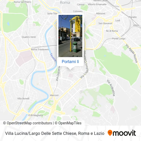 Mappa Villa Lucina / Largo Delle Sette Chiese