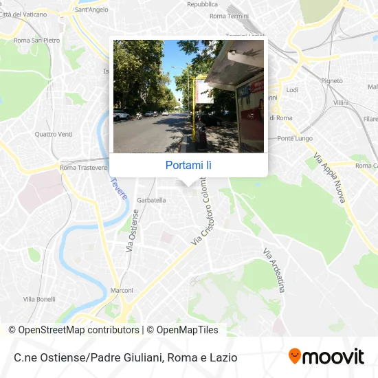 Mappa C.ne Ostiense/Padre Giuliani