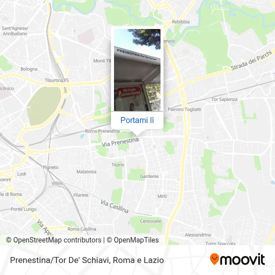 Mappa Prenestina/Tor De' Schiavi