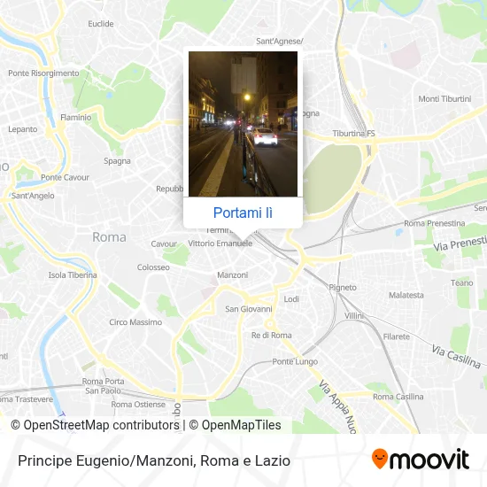 Mappa Principe Eugenio/Manzoni