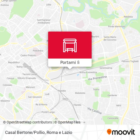 Mappa Casal Bertone/Pollio