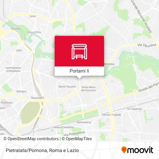 Mappa Pietralata/Pomona