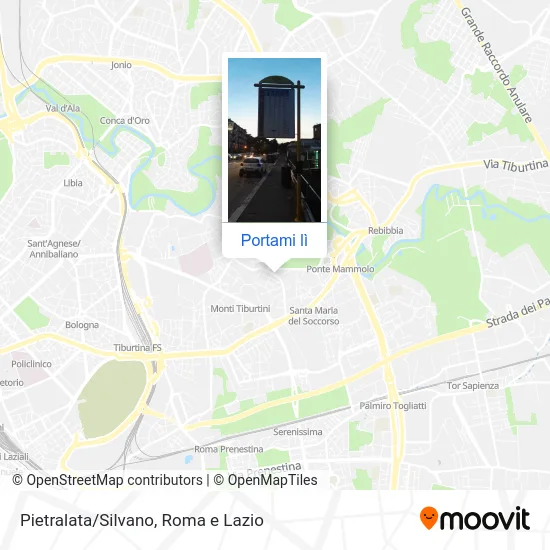 Mappa Pietralata/Silvano