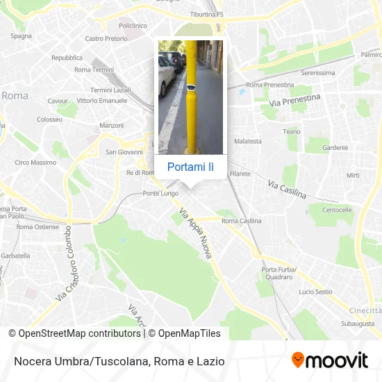 Mappa Nocera Umbra/Tuscolana