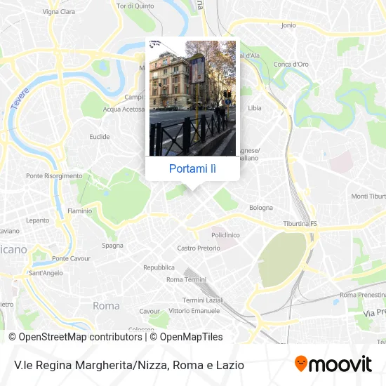 Mappa V.le Regina Margherita/Nizza