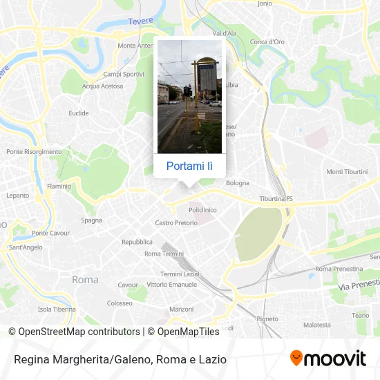 Mappa Regina Margherita/Galeno