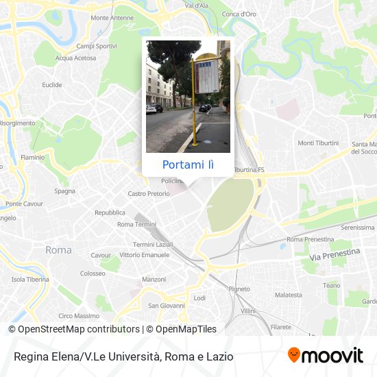 Mappa Regina Elena/V.Le Università