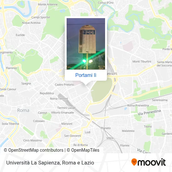 Mappa Università  La Sapienza
