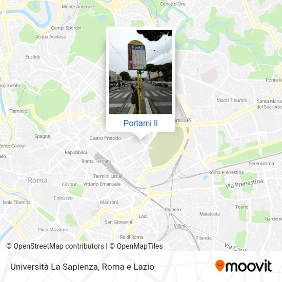 Mappa Università  La Sapienza