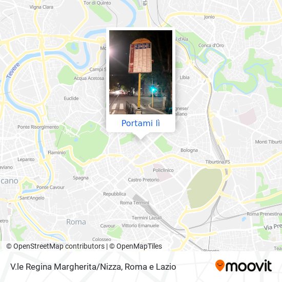 Mappa V.le Regina Margherita/Nizza