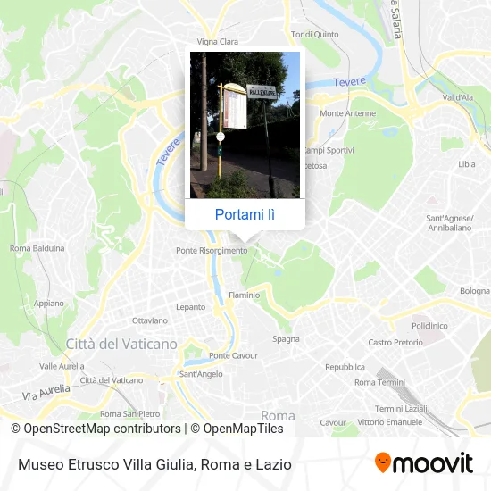 Mappa Museo Etrusco Villa Giulia