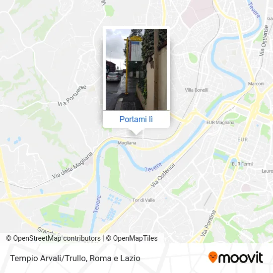 Mappa Tempio Arvali/Trullo