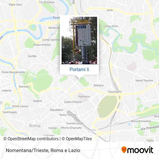 Mappa Nomentana/Trieste