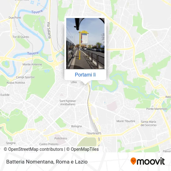 Mappa Batteria Nomentana