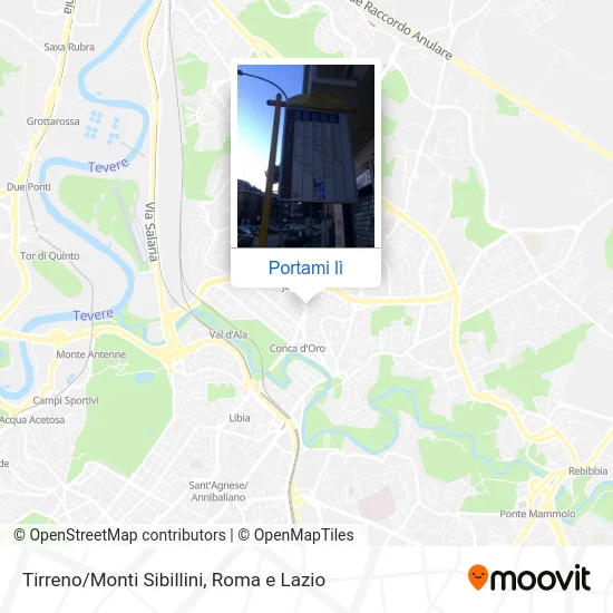 Mappa Tirreno/Monti Sibillini