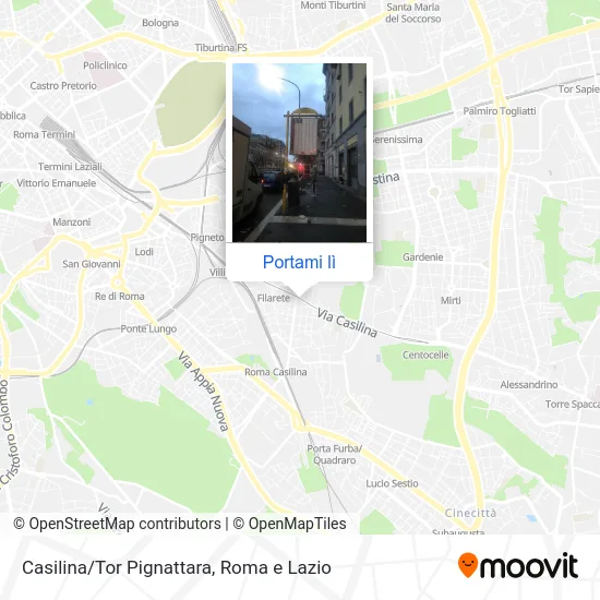 Mappa Casilina/Tor Pignattara