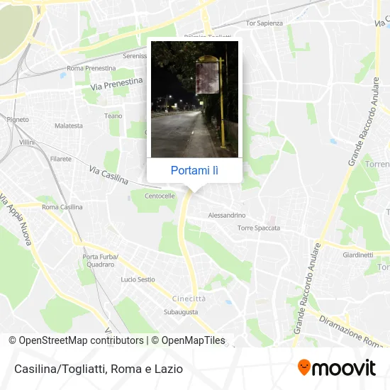 Mappa Casilina/Togliatti